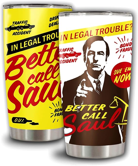 Insulated Tumbler Stainless Steel Better Coffee Call Friend Saul Travel Cup Vacuum Mug Tea Bottle With Lid Family 20 Oz Tumblers Gifts For Friend Co-worker Father’s Mother’s Day Birthday Christmas