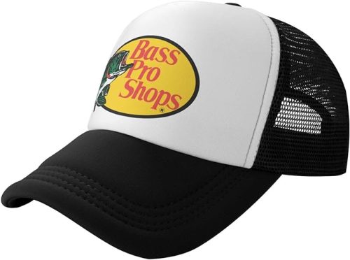 Finchtech Fish Hat Trucker Hat Mesh Baseball Cap Sun Hat Unisex Adjustable Black, One Size