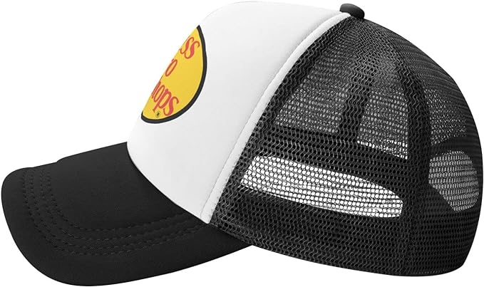 Finchtech Fish Hat Trucker Hat Mesh Baseball Cap Sun Hat Unisex Adjustable Black, One Size