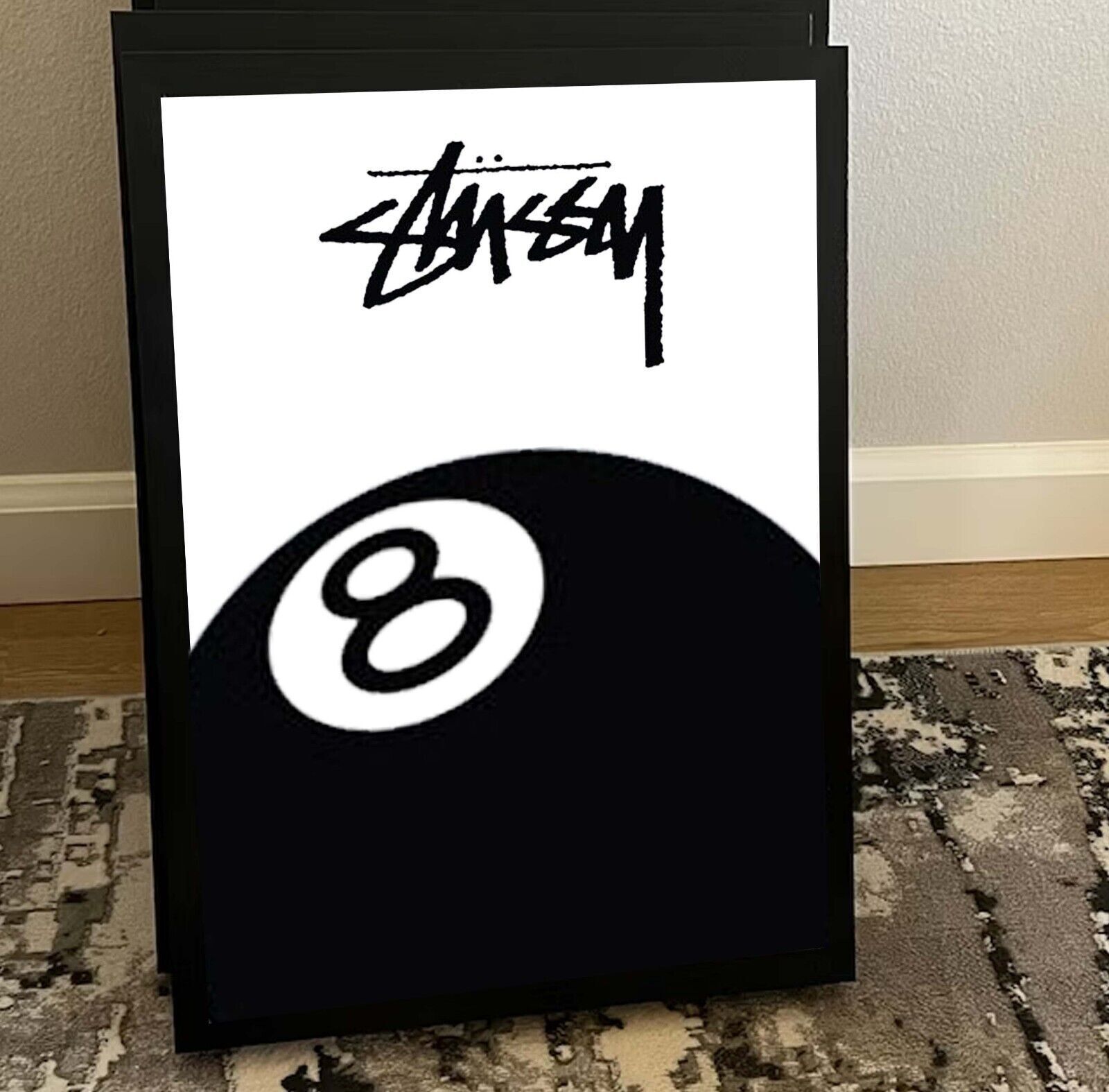 8 Ball Stussy Poster,Home Decor 2023 Poster, Gift for Fan, Gift For Brithday Party