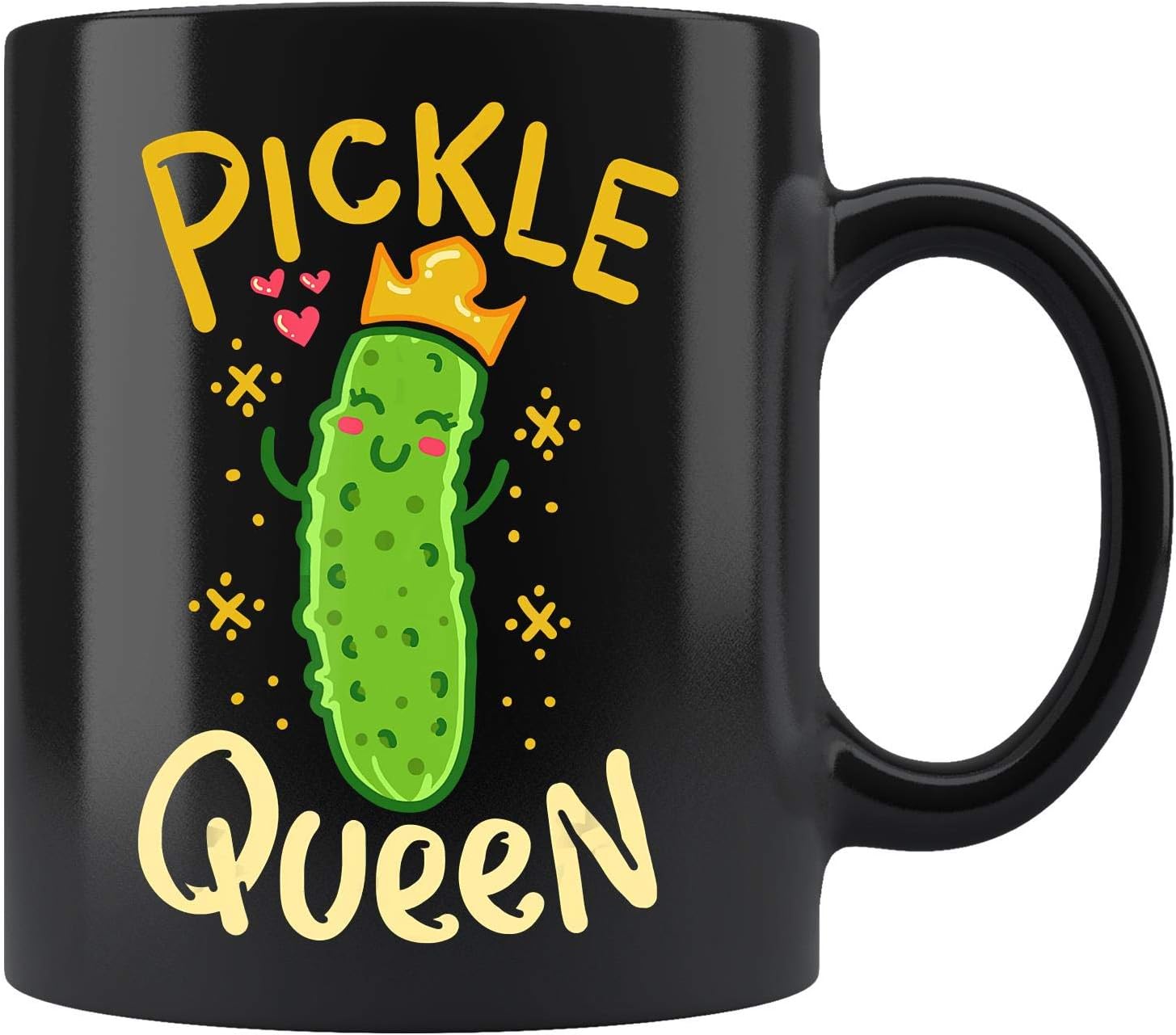 Pickle Queen Vegan Funny Cucumber Vegetable Coffee Mug 11oz Tea Cups Gift