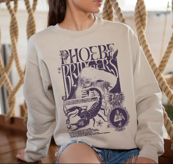 Phoebe Bridgers Sweatshirt On Tour – Reunion Tour Sweater For Fans, Phoebe’s Sweater M Sand