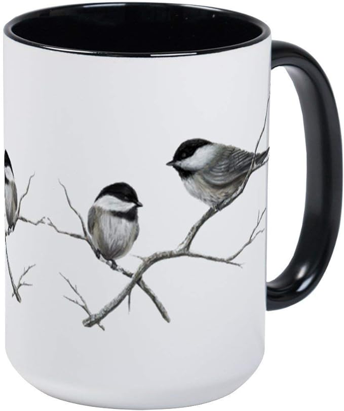Coffee Mug Chickadee Song Bird Mug – 11oz RINGER, Ceramic 11oz Coffee Cup
