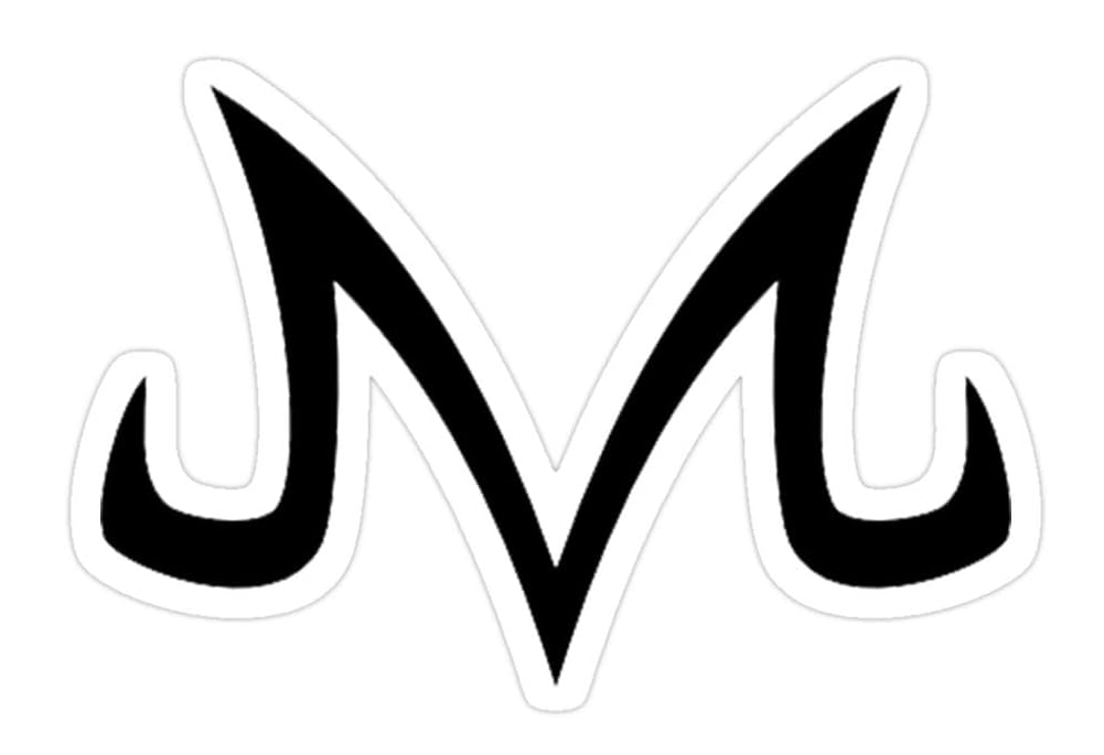 Snoopdy (3 PCs/Pack) Logo Majin 3×4 Inch Die-Cut Stickers Decals for Laptop Window Car Bumper Helmet Water Bottle