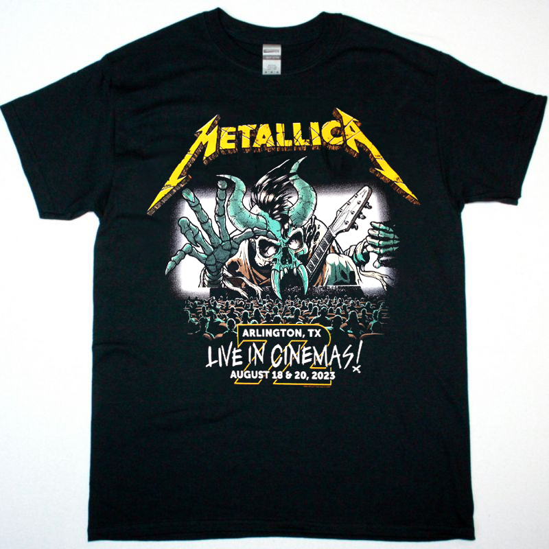 Metallica Live From Arlington, TX, Cinema Event T-Shirt Black Fullsize S-5XL