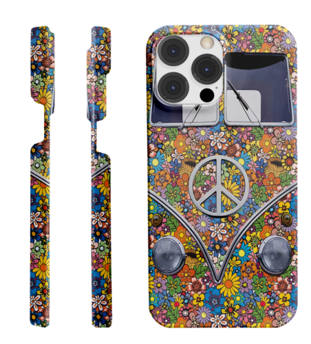 Daisy Camping Van Floral Hippie Phone Case, Hippie Phone Cover Compatible With All Iphone 13 Promax 13 Pro 12 Promax 12 Mini 11 Pro Xs Xs Iphone 9 8 7.