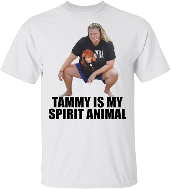 Trailer Trash Tammy Merch Spirit Animal Tee Black and White and Other