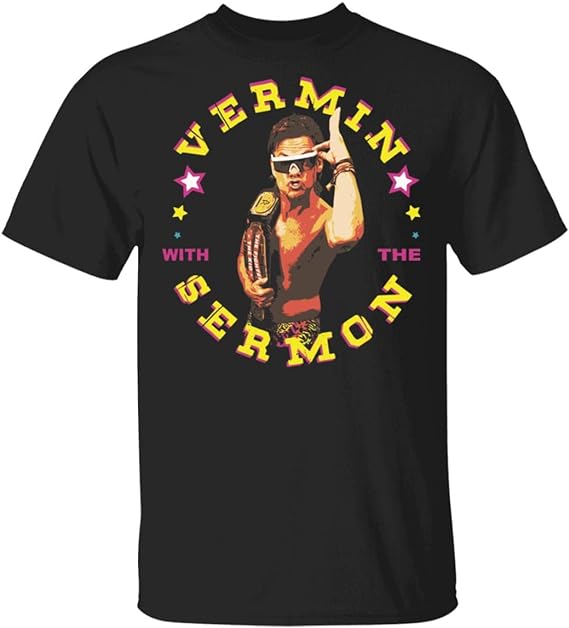 Theo Von Merch Vermin with The Sermon Tee Black and White and Other