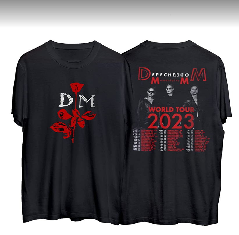 DePeche Mode 2023 World Tour T-shirt, DePeche Mode Band Memeto Mori 2023 Tour Shirt, Music Band 2023 World Tour T-shirt, DePeche Mode Tour Unisex For Fans