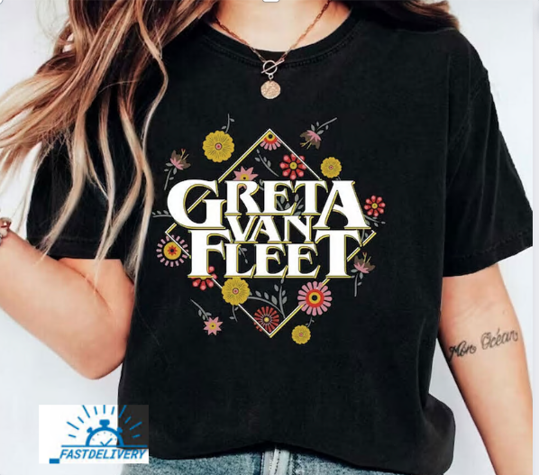 Music Festival Band Greta Shaky Van Unique Design Fleet Hoodie, Sweatshirt Knees Top Trend Vintage Style Music Cotton for Men and Women Black