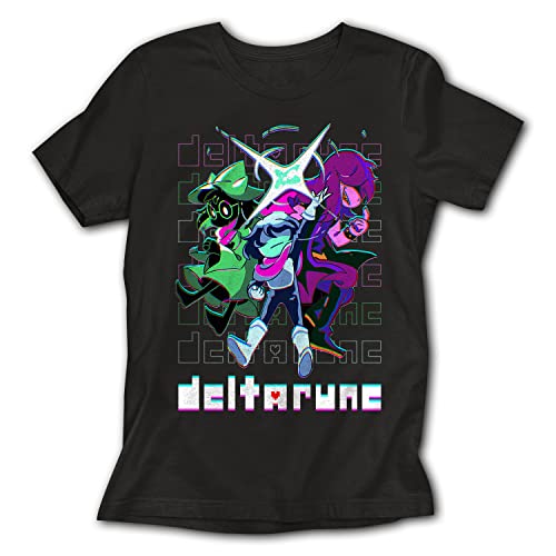 Deltarune Kris and Ralsei and Susie Rune Delta Spark Video Game Types of Shirts Multicolor