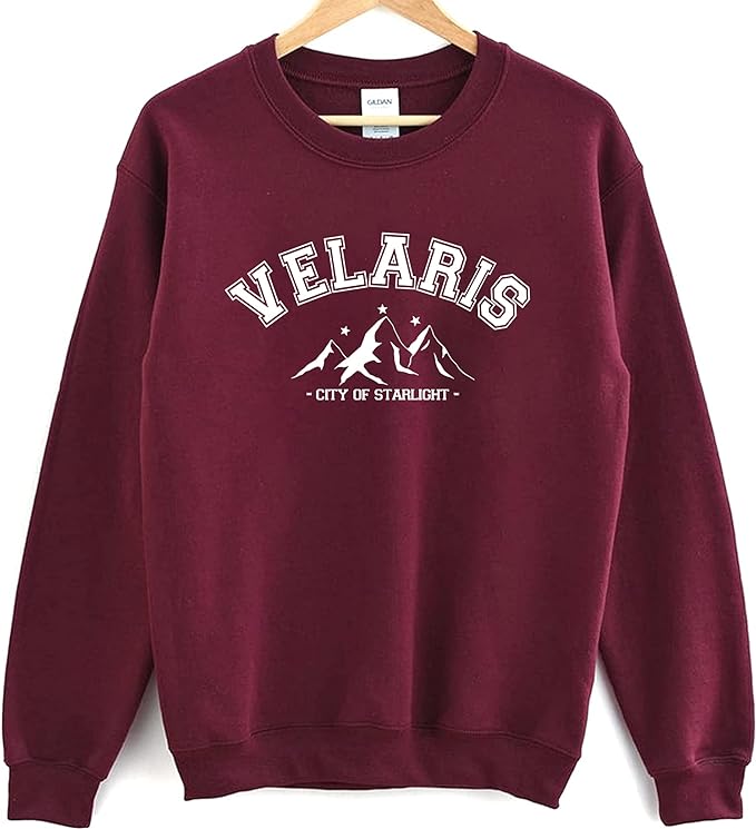 Velaris City of Starlight Crewneck Sweatshirt – A Court of Thorns and Roses Ssweater, The Night Court Acotar Booklish Sweater