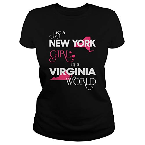 Just a New York Girl in a Virginia World T-Shirt