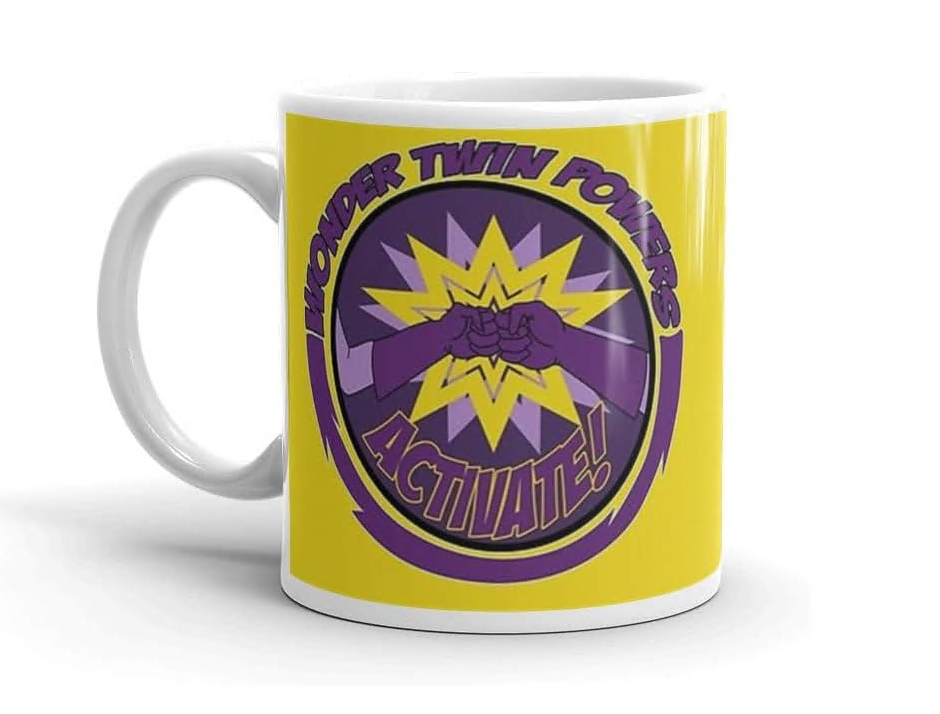 Wonder Twins Power Activate 11 Oz White Ceramic.11 Oz Mugs Made Of Durable Ceramic With An Easy Grip Handle.This Coffee Mug Has A Hefty But Classic Feel.