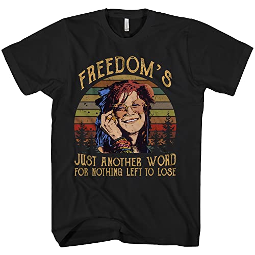 Freedom’s Just Another Word for Nothing Left to Lose T-Shirt, Retro Vintage Unisex Crewneck Shirts