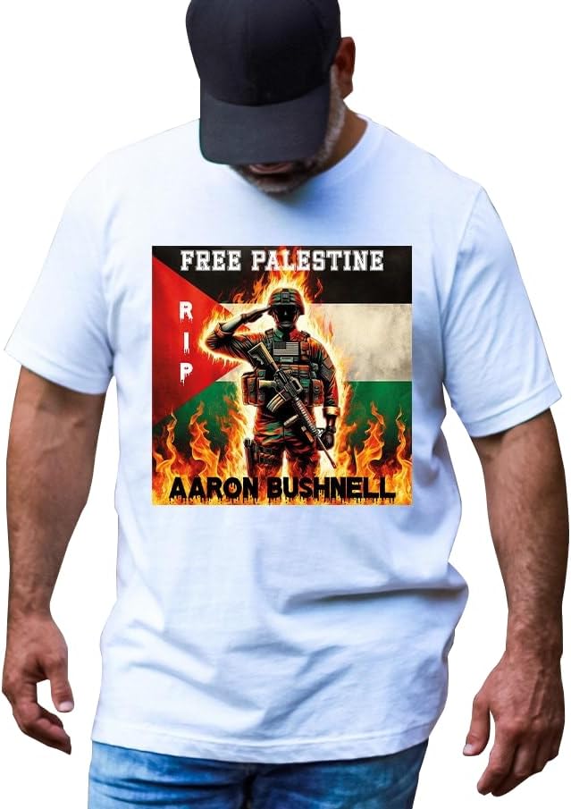 Moaz Bebe Free Palestine Rip Aaron Bushnell Shirt, Aaron Bushnell Shirt, Free Palestine Shirt, Support Palestine Shirt, Rip Aaron Bushnell Shirt, Freedom Tee Black