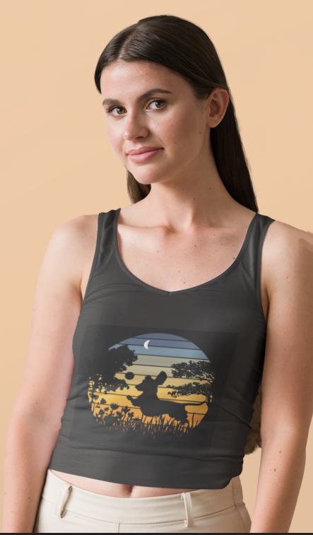 Dachshund Wiener Dog Sunset Garden Nature Lover T-Shirt Hoodie Sweatshirt Tank Top V-Neck for Men Women Kids