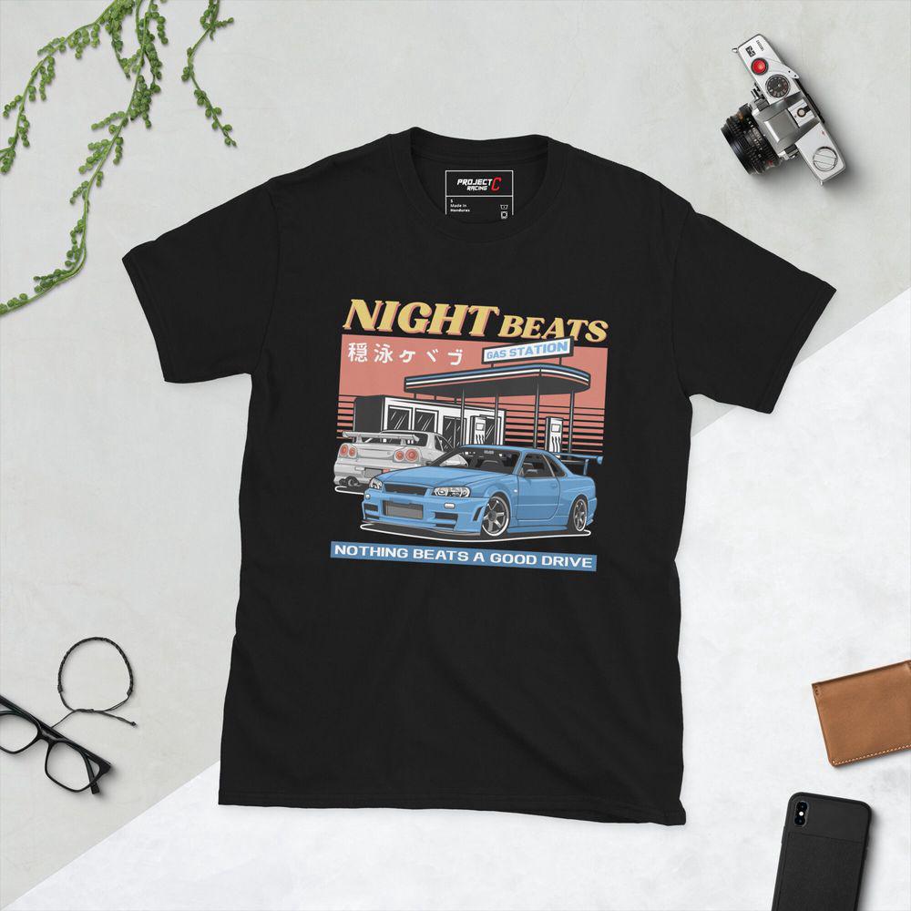 Nissan GTR R34 JDM Style Shirt: Authentic Car Streetwear with Japan – Inspired Design – Perfect Gift for Car Enthusiasts!