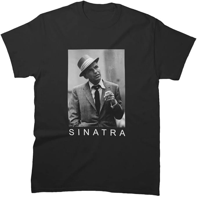 Unisex Shirts Frank Sleeve Sinatra Tee 34 Birthday Vintage Cotton Men’s Friends T-Shirt Gift for Men Women Multicolor, Small-5X-Large