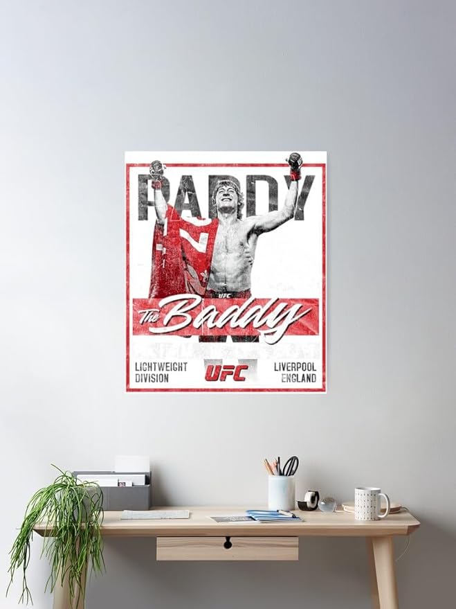 Ufc The Baddy Paddy Poster Print For House Decoration