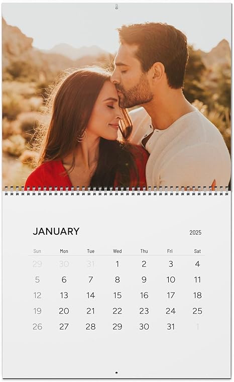Custom Photo Wall Calendar 2025 for Home & Office – 13 Photos & Make Your Own Personalized Calendar 2025