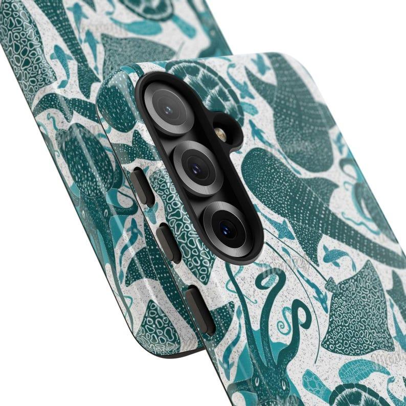 Whale Shark Coral Reef Limited-Edition Phone Case | Ocean Sea | Phone Case For iPhone 14 13 12 Samsung Galaxy Google Pixel | Blue