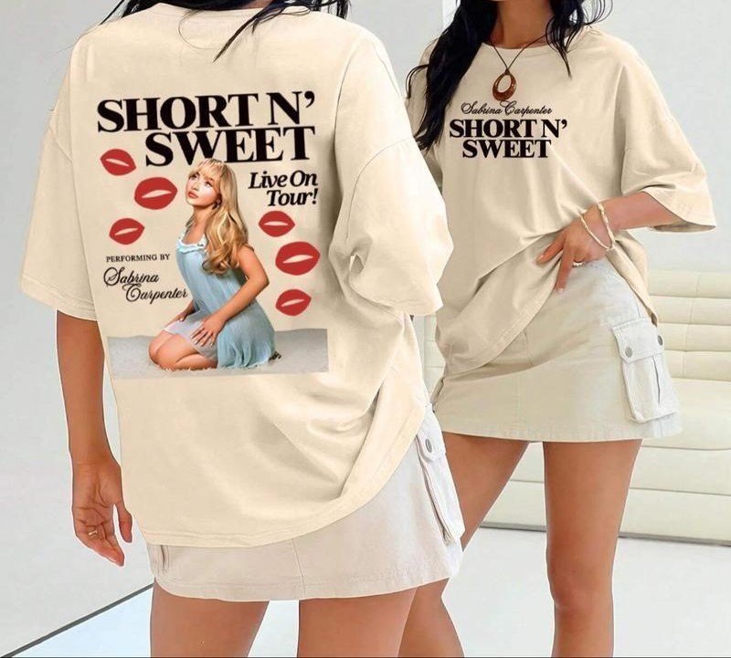 ‘Short N’Sweet T-Shirt – Vintage Sabrina Graphic Tee