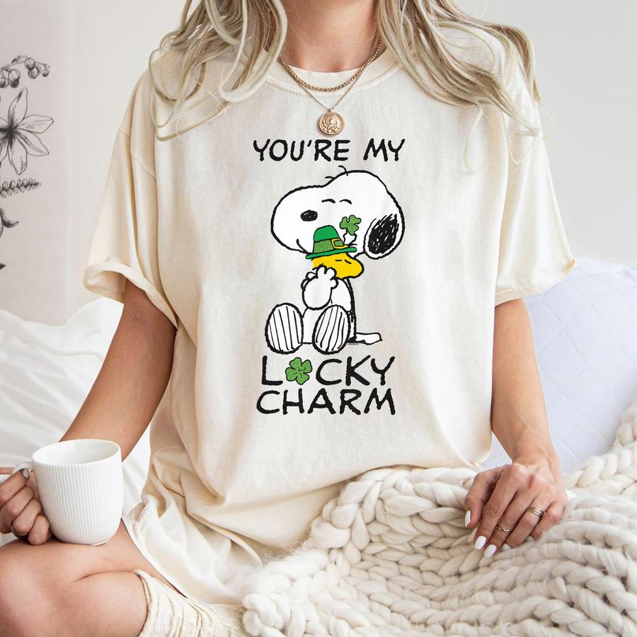 Peanuts St. Patrick’s Lucky Charm Clover T-Shirt