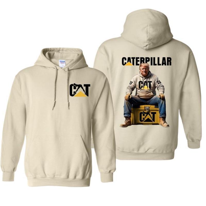 Trunnp Caterpillar Maintenance Kits Hoodie, Tropical Print Unisex Sweatshirt, Funny Political Graphic Tee, Caterpillar Equipment Shirt, Trendy Menswear Top