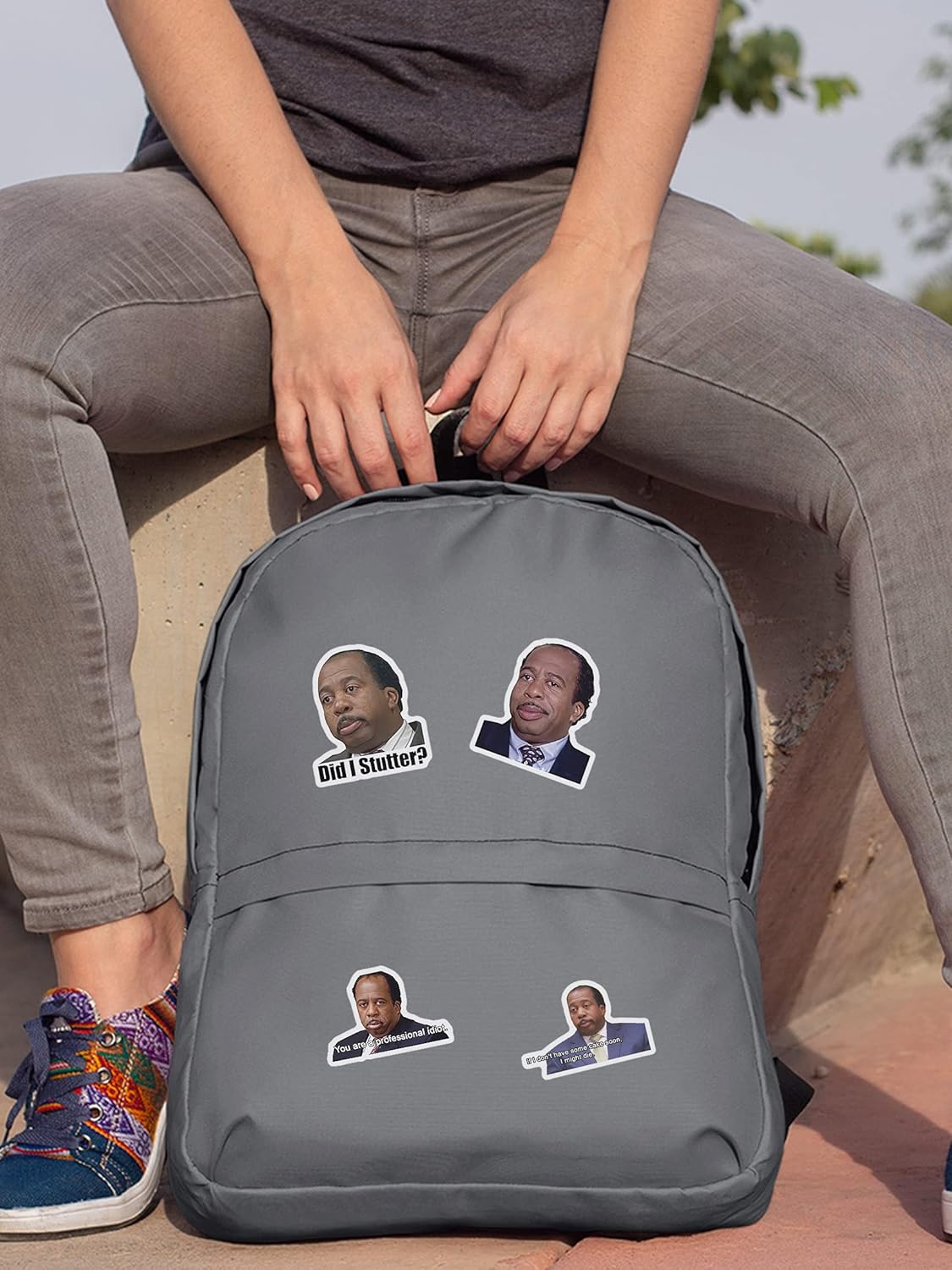 The Office Stanley Hudson If I Don’t Have Some Cake Soon Sticker for Phone, Laptop, Skateboard, Car Pack 4 Pcs Size 3″