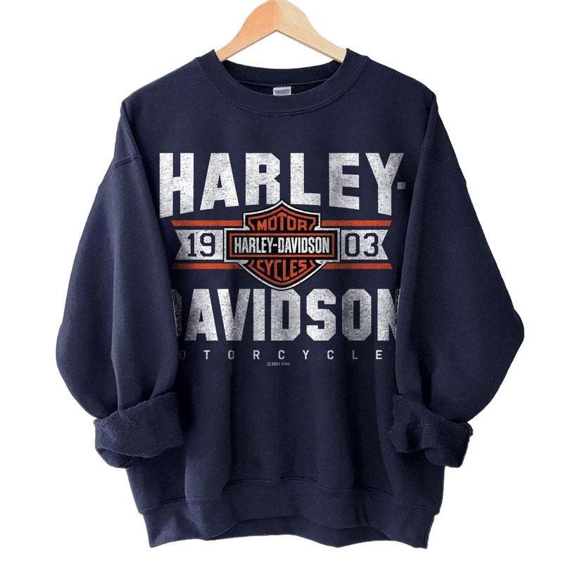 Harley Davidson Motorcycle Sweatshirt, Harley Shirt, Motorcycle Apparel for Biker Enthusiasts, Vintage Style, Comfortable Fit, Perfect Gift for Riders