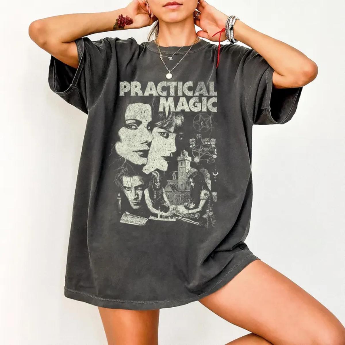 Practical Magic Vintage Graphic T-Shirt, Witch Shirt, Halloween Gift, Horror 90’s Shirt