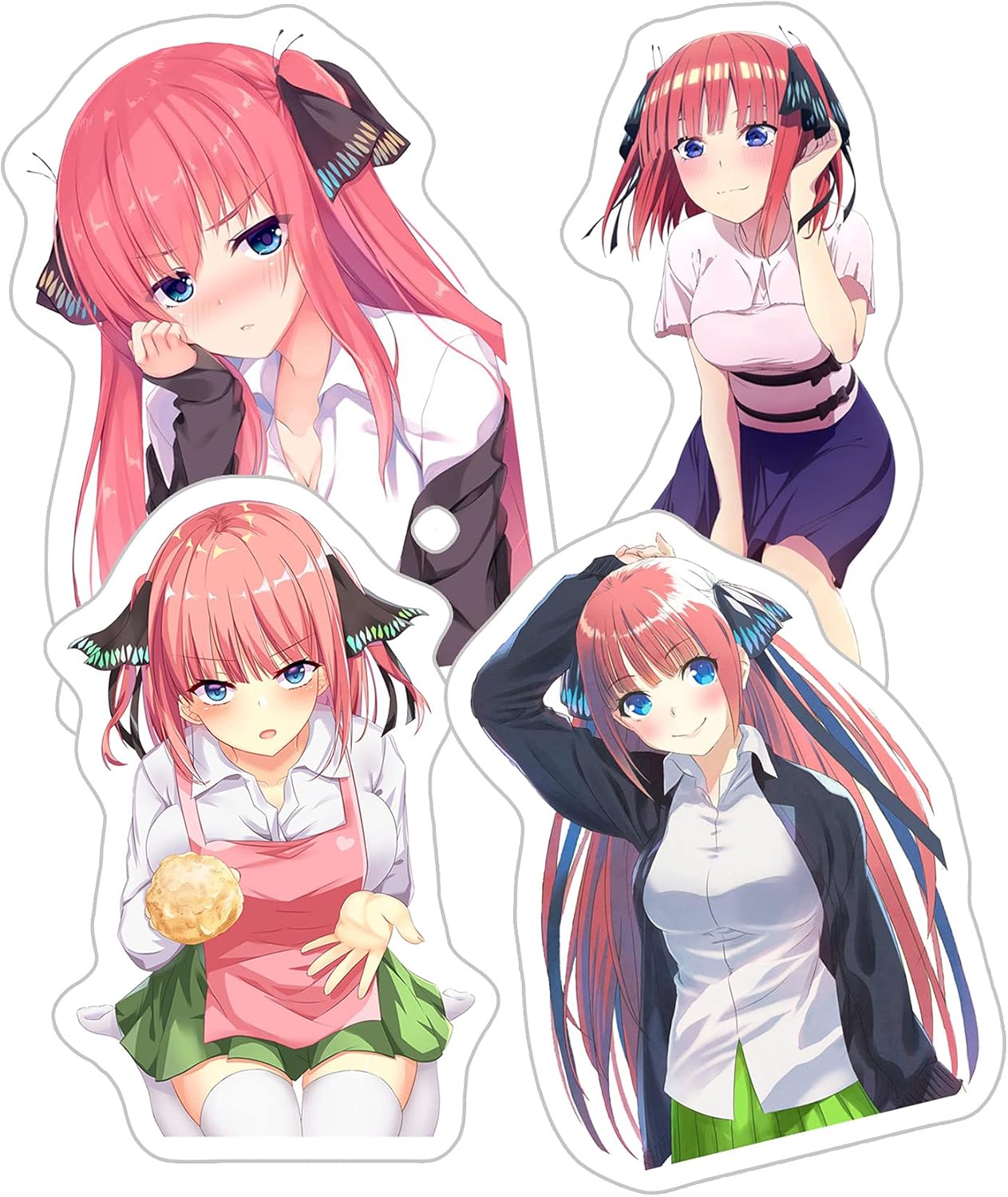 The Quintessential Quintuplets Nino Nakano Cool Girl Sticker for Water Bottles, Phone, Laptop, Skateboard, Car