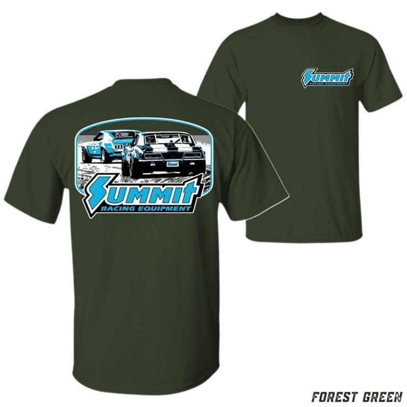 Summit Racing T-Shirt, Summit Muscle Car Tee – Dual Drag Race Graphic Shirt for Classic Car Guys, Unisex Cotton Casual Tops DU