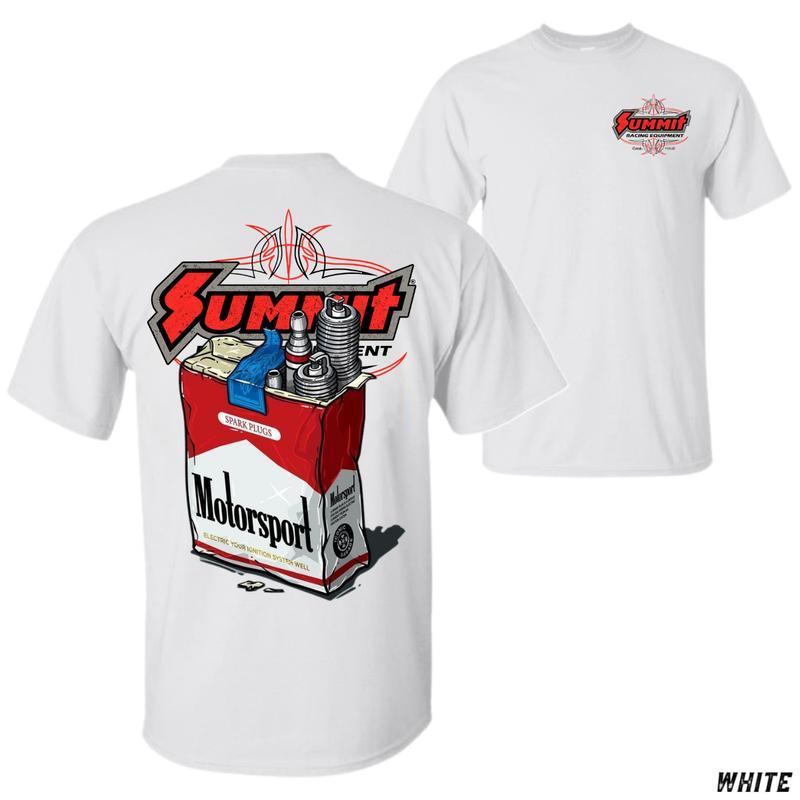Summit Racing Shirt, Funny Motorsport Graphic Tee, Spark Plug Car Guy T-Shirt, Retro Mechanic Gift for Men, Garage Workwear Style, Shirt for Car Enthusiasts & Motorsport Fans