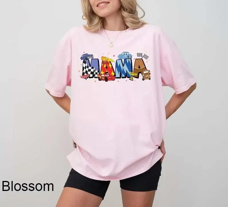 Retro McQueen Cars Shirt, Cars Movie Mama T-Shirt, Lightning McQueen