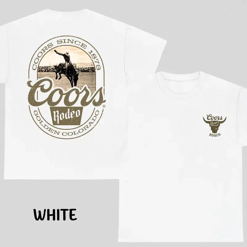 Vintage Coors Banquet Cowboy Graphic Tee – Men’s Western Shortsleeve Cotton Shirt, Casual Menswear Top & Classic Beer Lover Gift