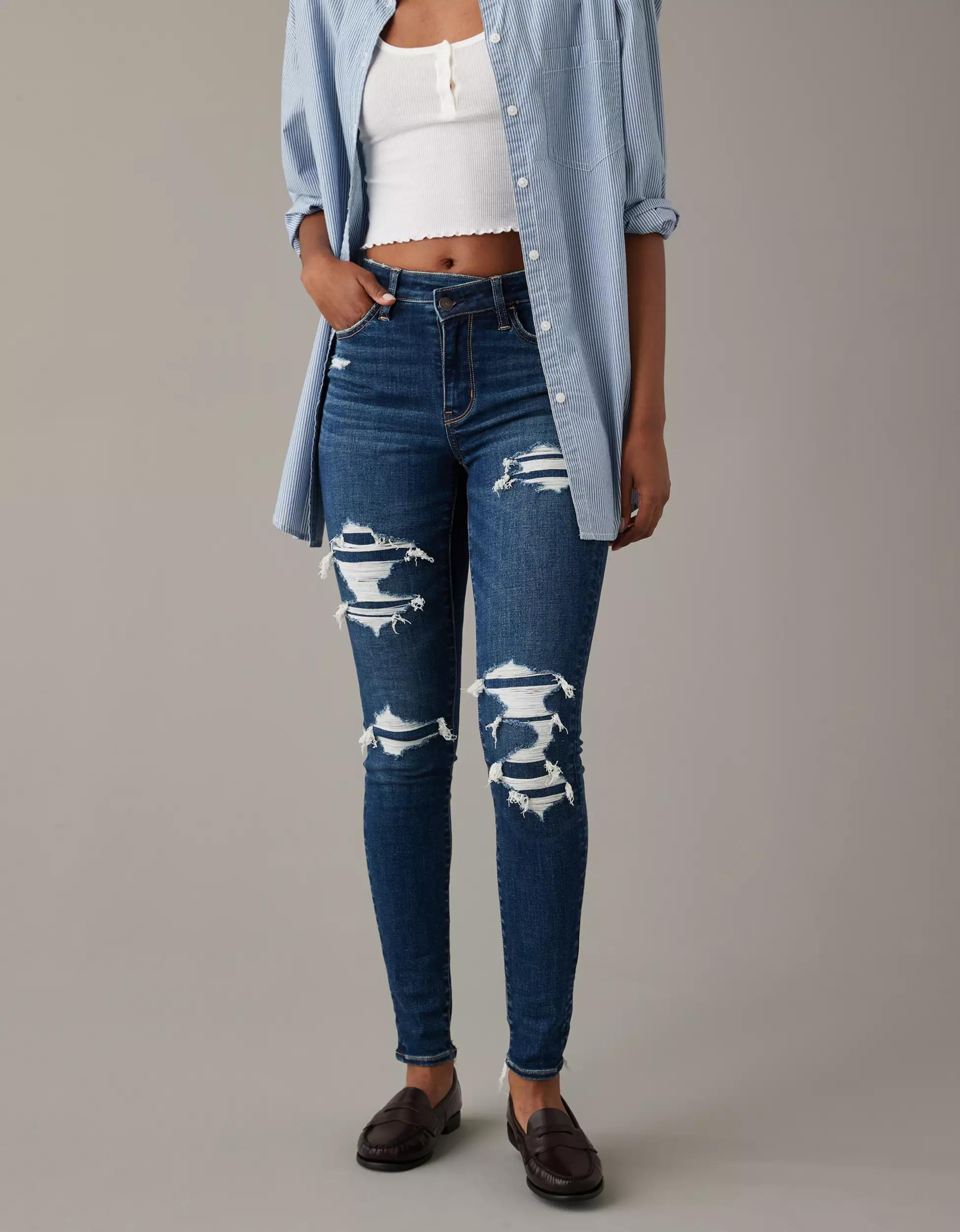 American eagle Next Level High-Waisted Patched Jegging