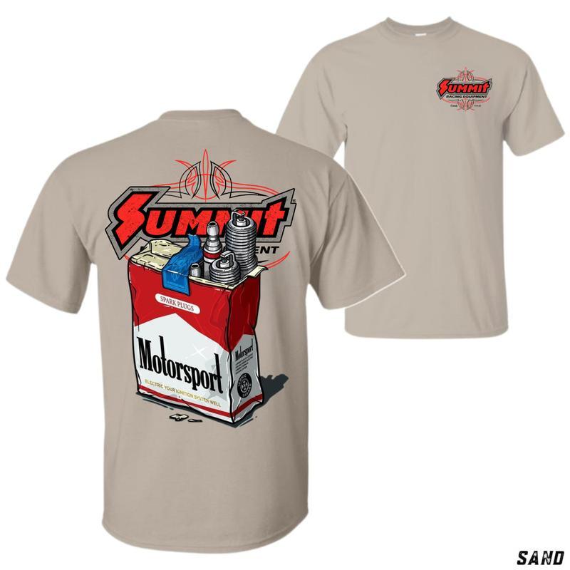 Summit Racing Shirt, Funny Motorsport Graphic Tee, Spark Plug Car Guy T-Shirt, Retro Mechanic Gift for Men, Garage Workwear Style, Shirt for Car Enthusiasts & Motorsport Fans