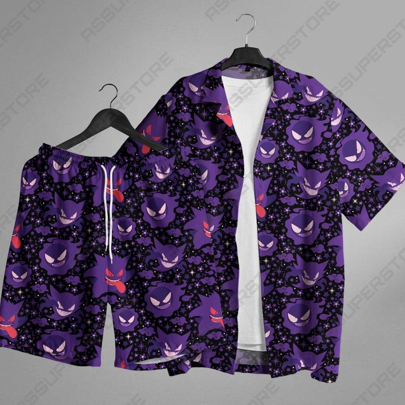Shadow King Hawaiian Button-Up Shirt Shadow King Ghost Shirt Gift