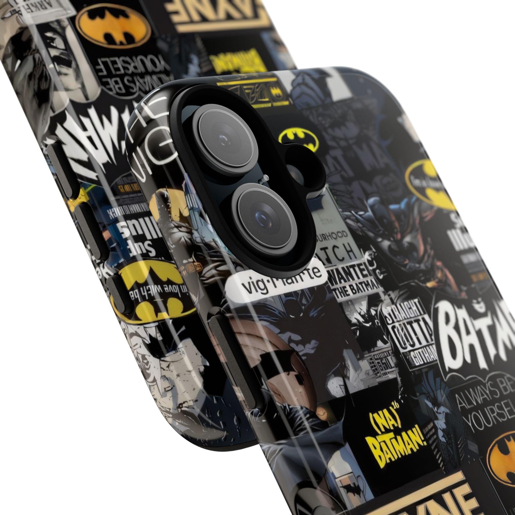 Retro Comic Art Design Phone Case for iPhone 16 15 14 13 12 1, Comic Book Style Superhero iPhone Case, Gift For Comic Fans