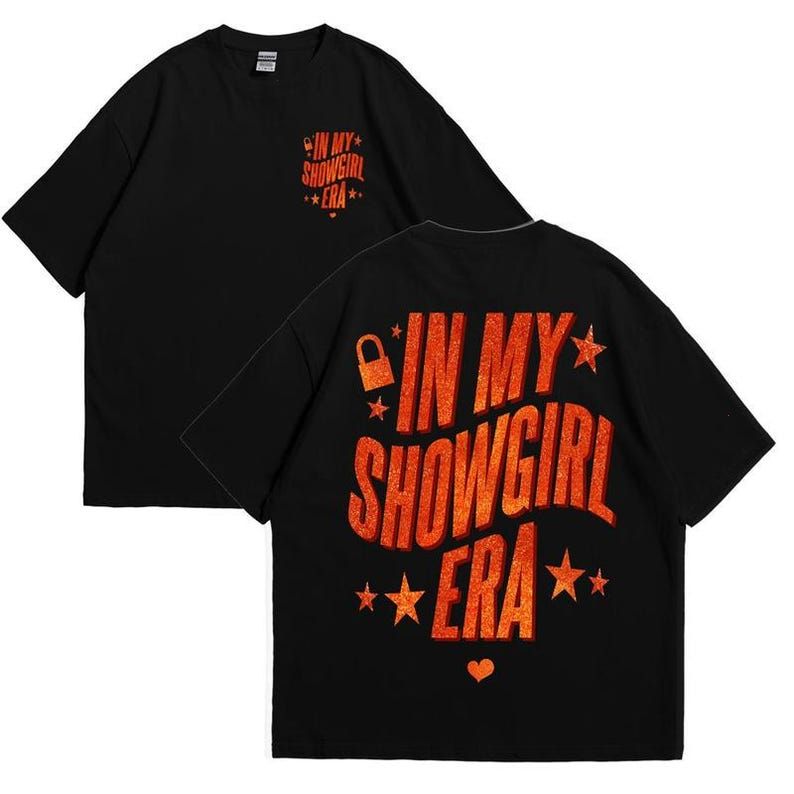 Vintage Showgirl-Shirt 2 Side – The Life of a Showgirl Graphic Tee, Retro Glitter Statement Shirt for Performers, Made in USA.LKD