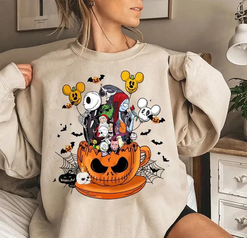Nightmare Before Christmas Sweatshirt, Halloween Sweatshirt, Oogie Boogie Halloween, Jack Skeleton Sweatshirt, Jack And Sally Shirt