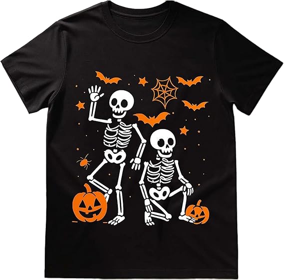 Anti Trump Halloween Skeleton Shirt Funny Spooky Pumpkin Costume Tee FDT Spooky Satire Gift for Woman Man Anti Trump MAGA On Christmas Birthday Unisex Graphic T-Shirt Fall Party Meme Apparel 2025