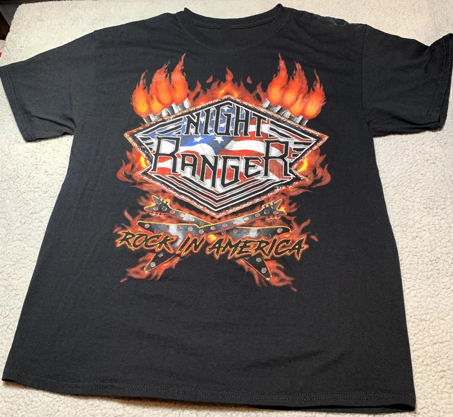 Vintage Night Ranger Band Rock In America Shirt Unisex Concert