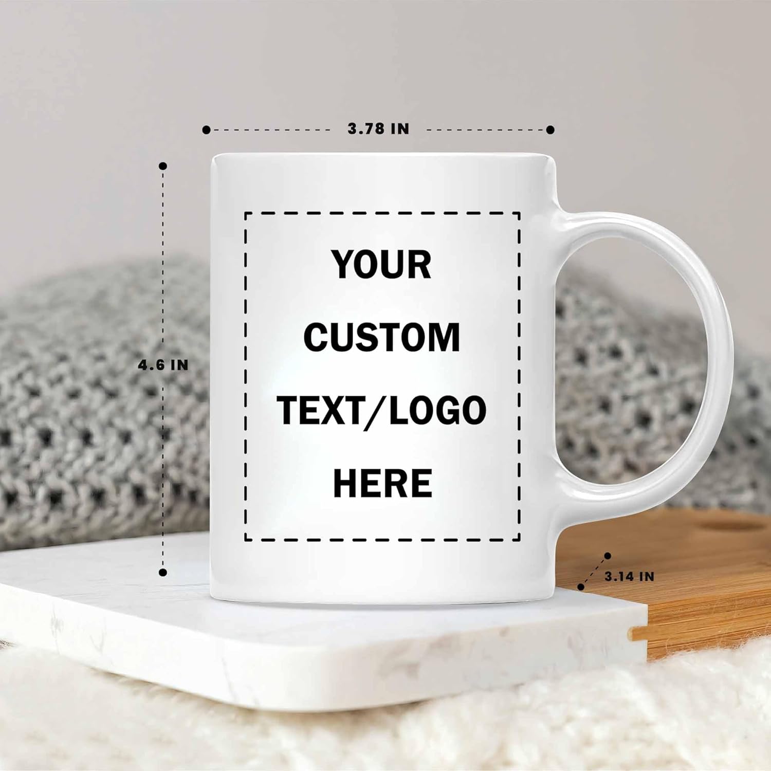 Personalized Coffee Mug, Design Your Own 11oz Mug with Photo and Text, Ideal Gift for Couple Friends or Loved Ones, Coffee Mug for Birthday Mother’s Day Christmas or Any Anniversaries