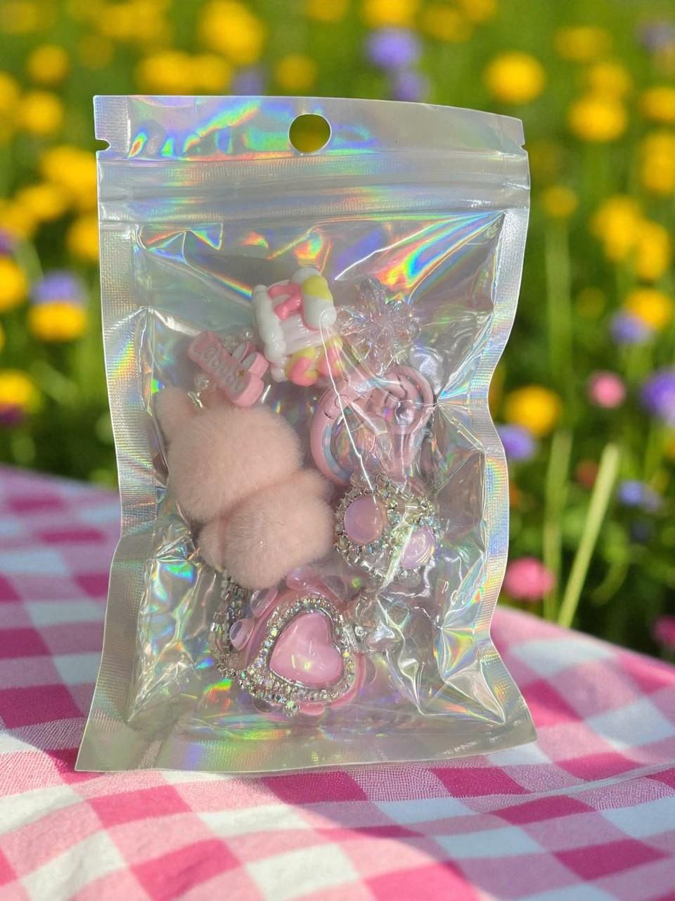 La Boo Boo Sparkling Mini Rabbit Keychain – Stylish Bling for Bags, Phones, Great for Girlfriends