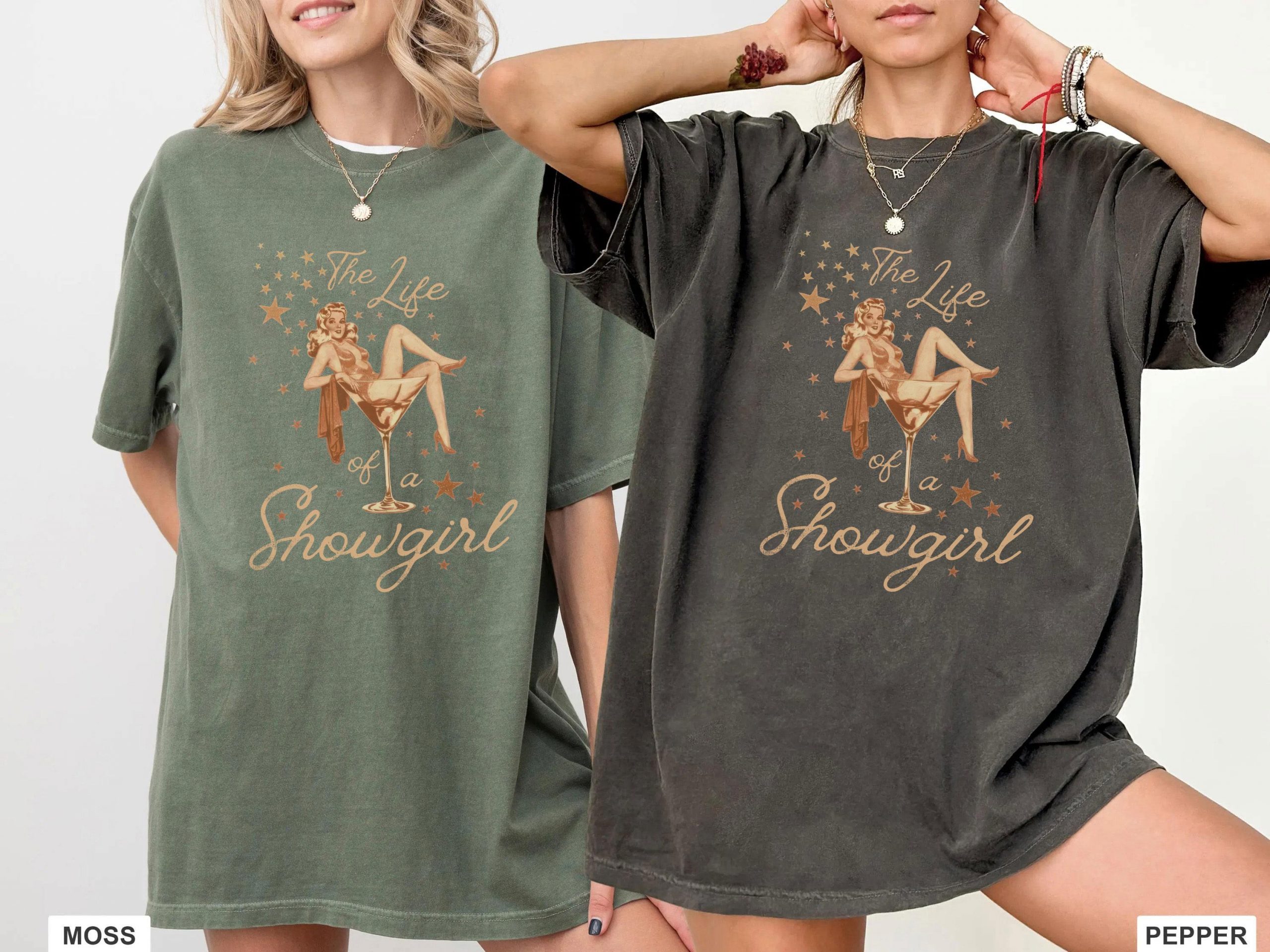 Comfort Color The Life Of A Showgirl Shirt , T.S The Life Of A Showgirl , TS12 New Album , In My Showgirl Era