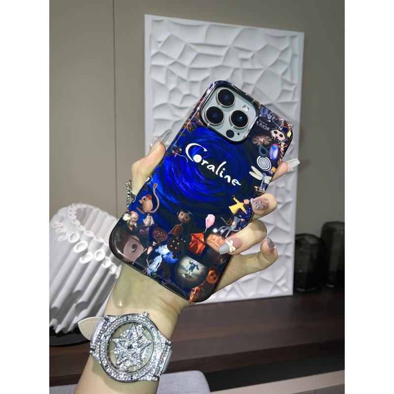 Coraline Haunted House Phone Case Cartoon, Halloween PhoneCase, Horror Movie for iPhone 17 16 15 14 13 12 11