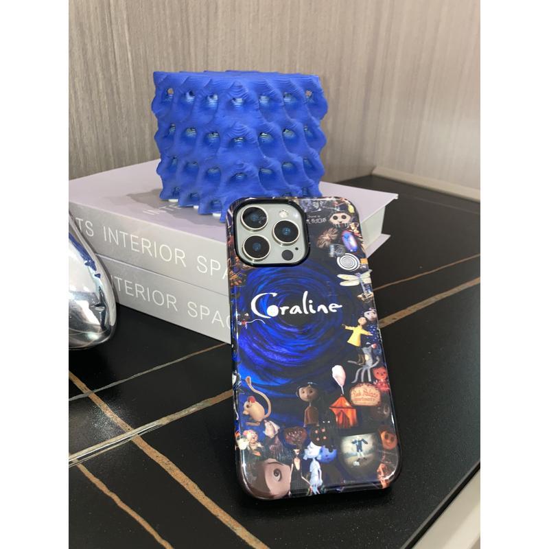 Coraline Haunted House Phone Case Cartoon, Halloween PhoneCase, Horror Movie for iPhone 17 16 15 14 13 12 11